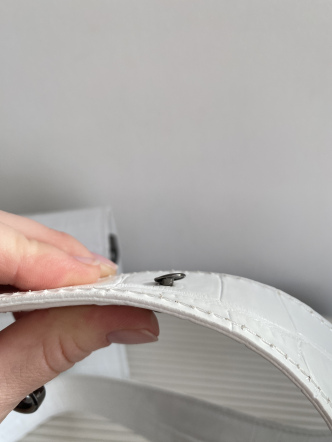 Сумка 0188 Белый кроко-кожа (636)